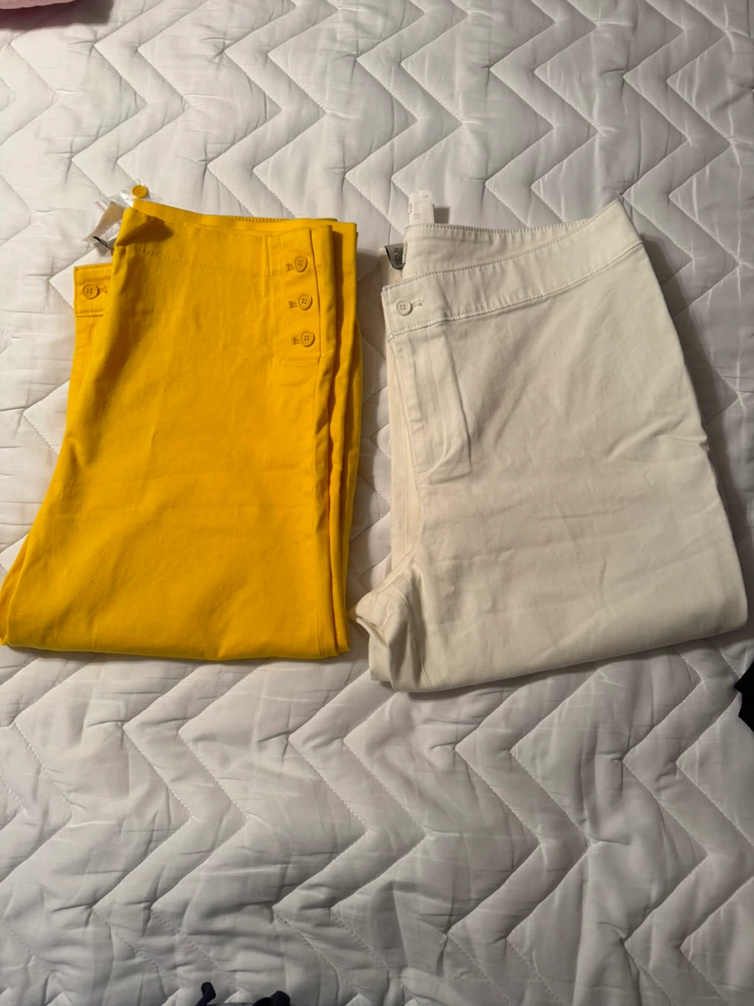 Monroe & Main Women's Pants (Yellow & White, Size 18W) - photo 2