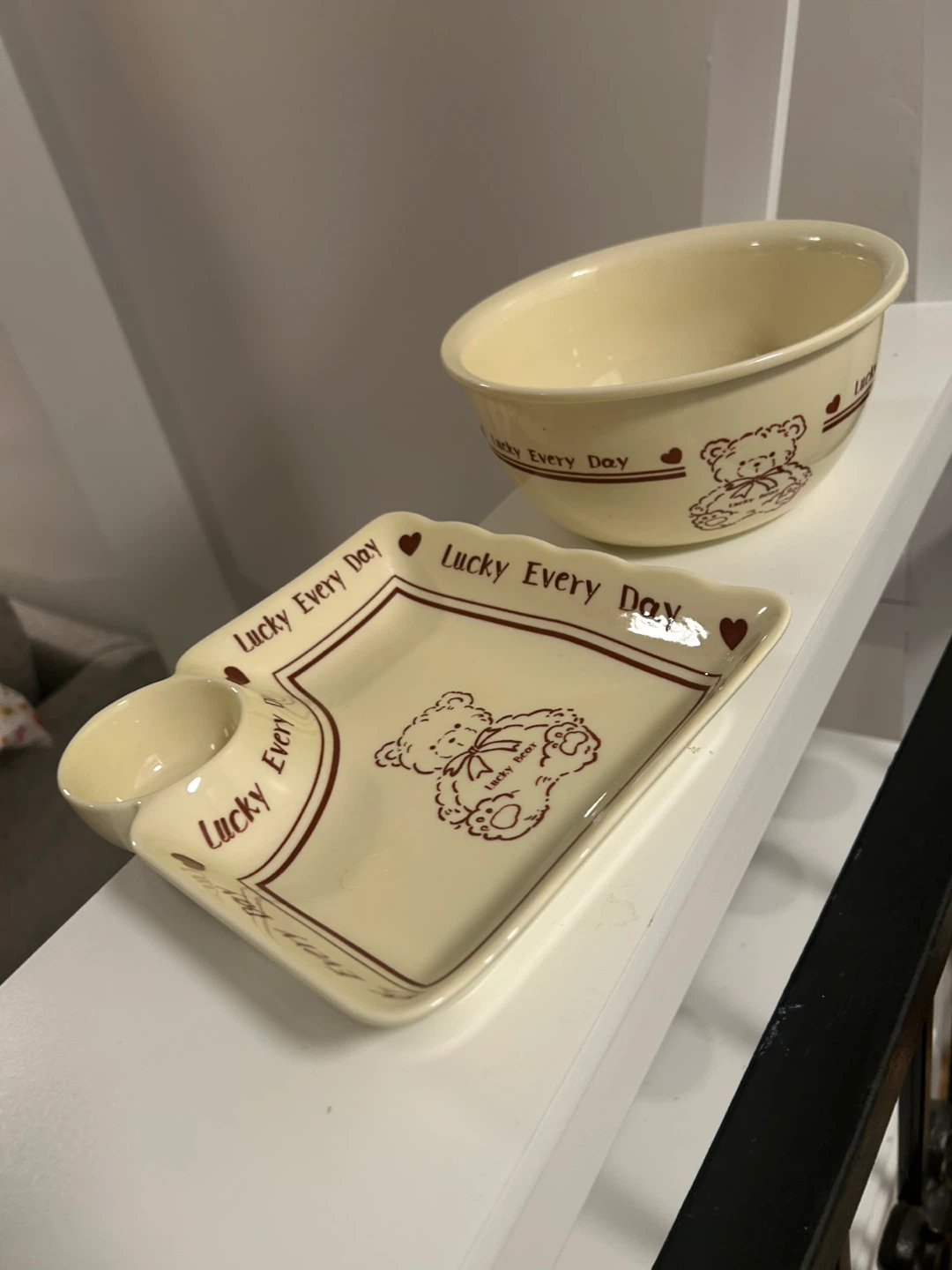 Set of Lucky Bear dishes - photo 2