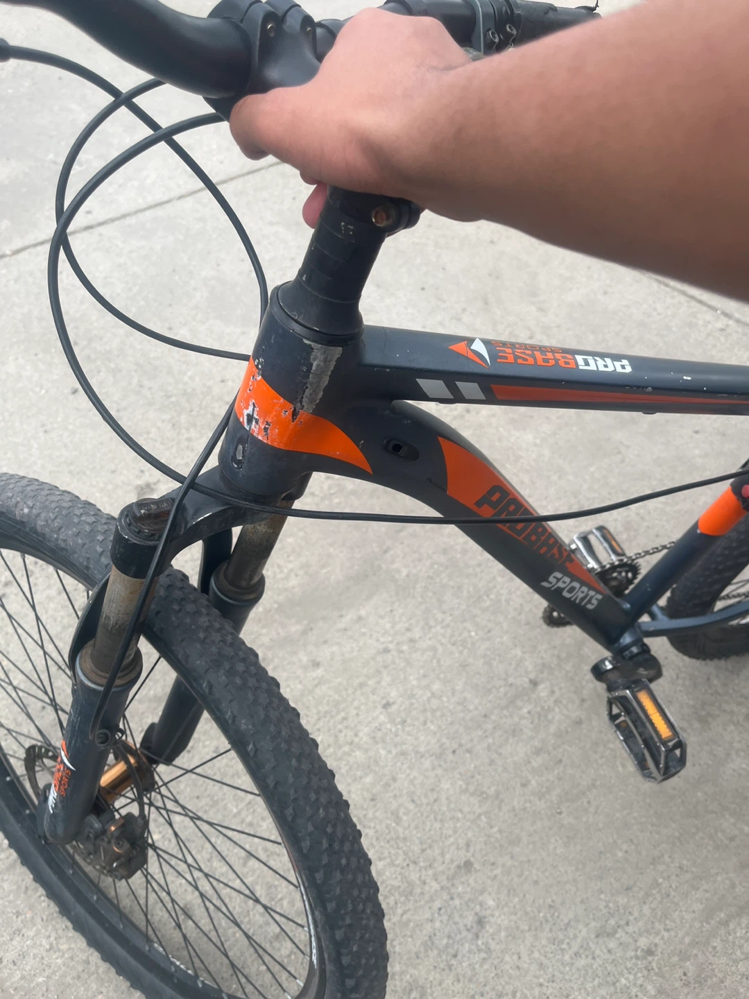 Pro-Base Sports Mountain Bike - Grey/Orange - photo 3