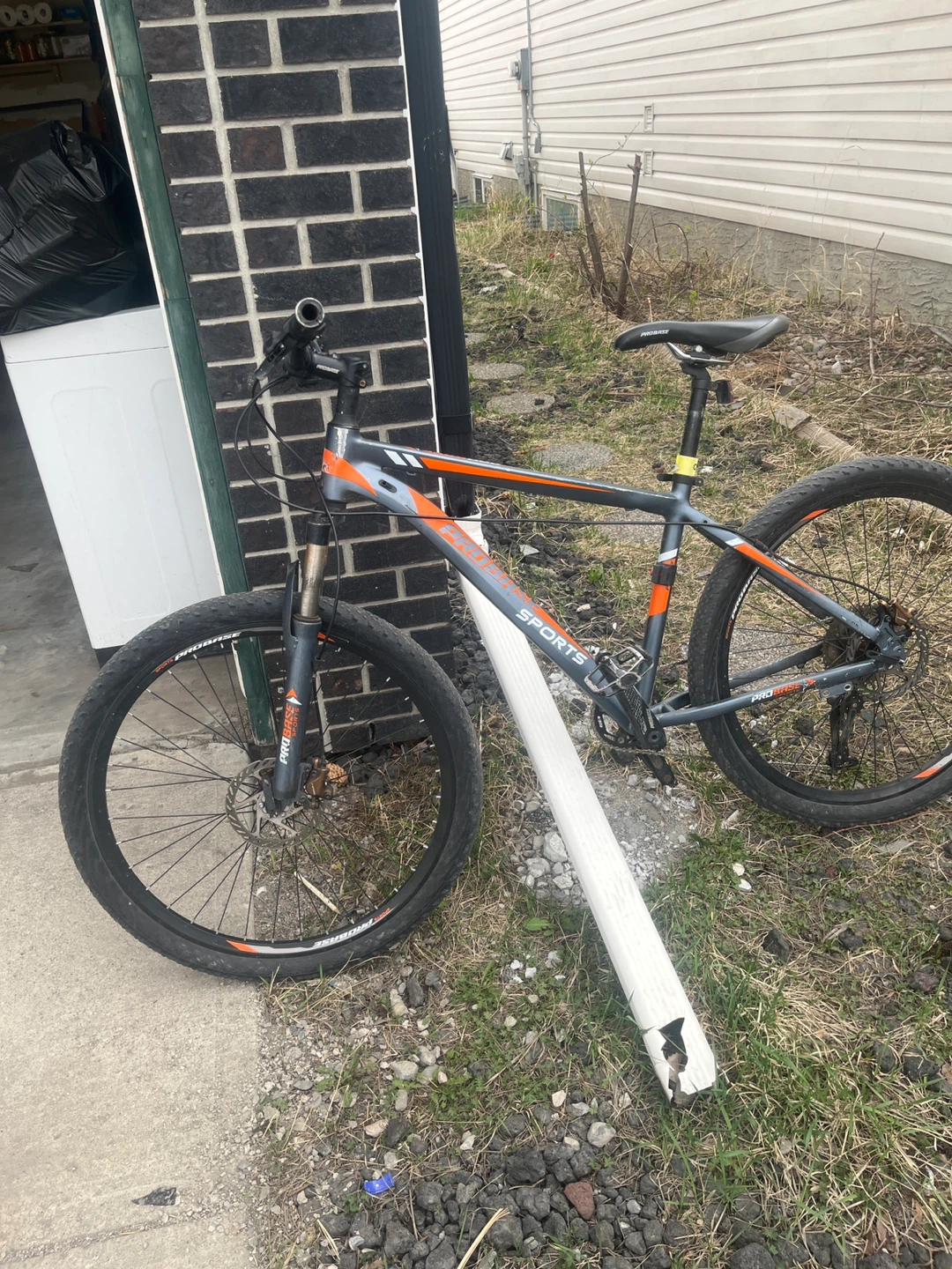 Pro-Base Sports Mountain Bike - Grey/Orange