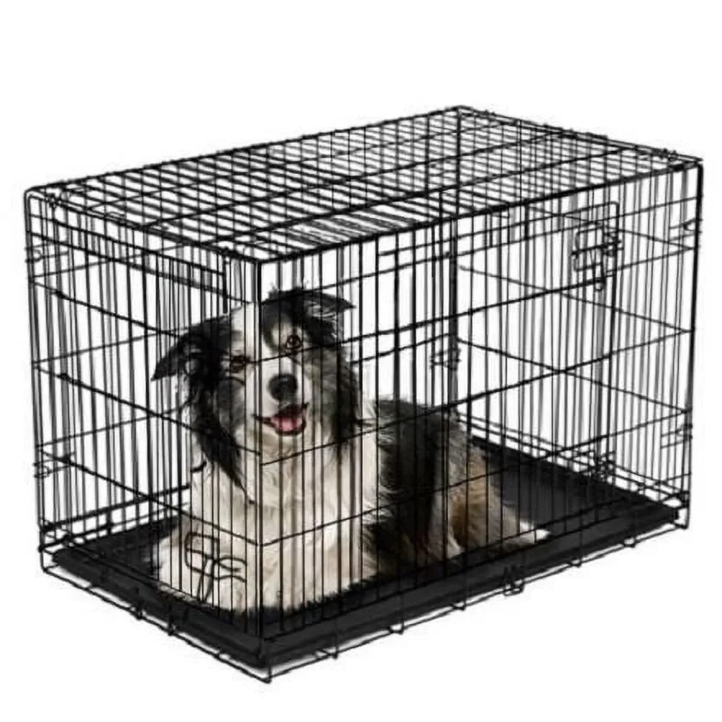 48" x 29" x 31.5" Folding Dog Crate with Leak-Resistant Tray - photo 3