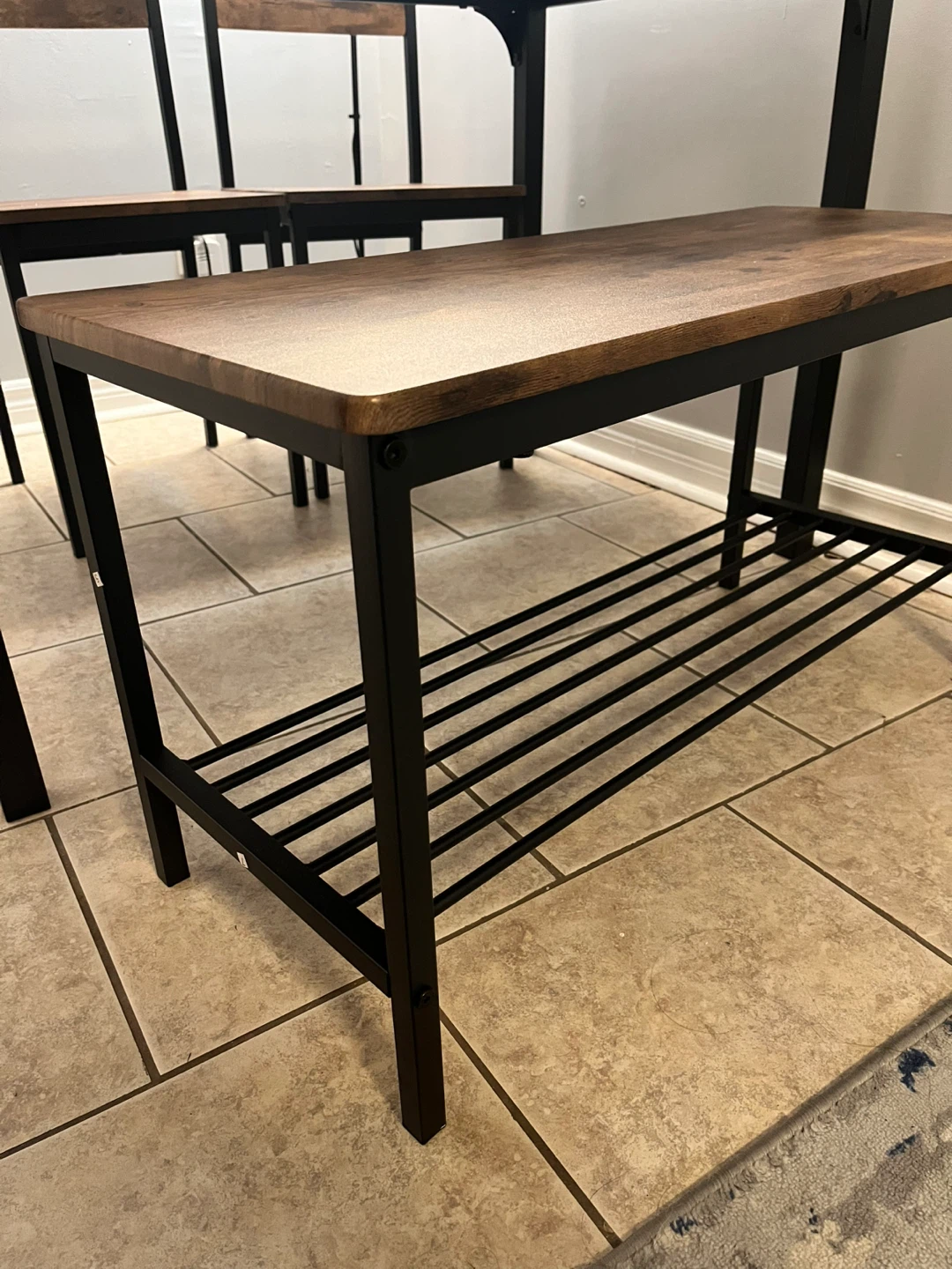 Dining Table Set with 2 Chairs and Bench - photo 3