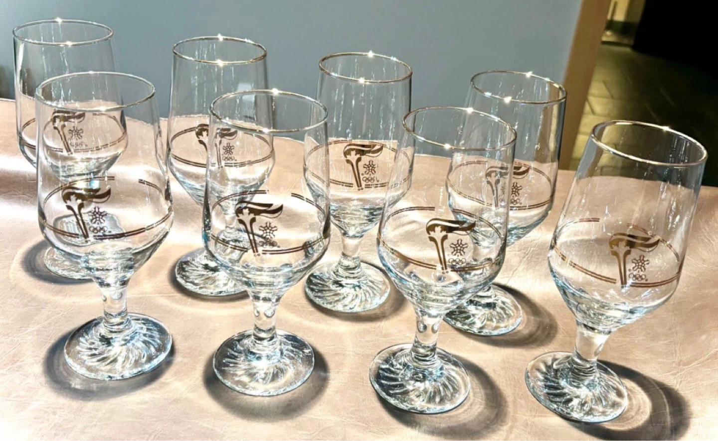 37 Vintage 1988 Calgary Olympics Glass Collection - photo 2