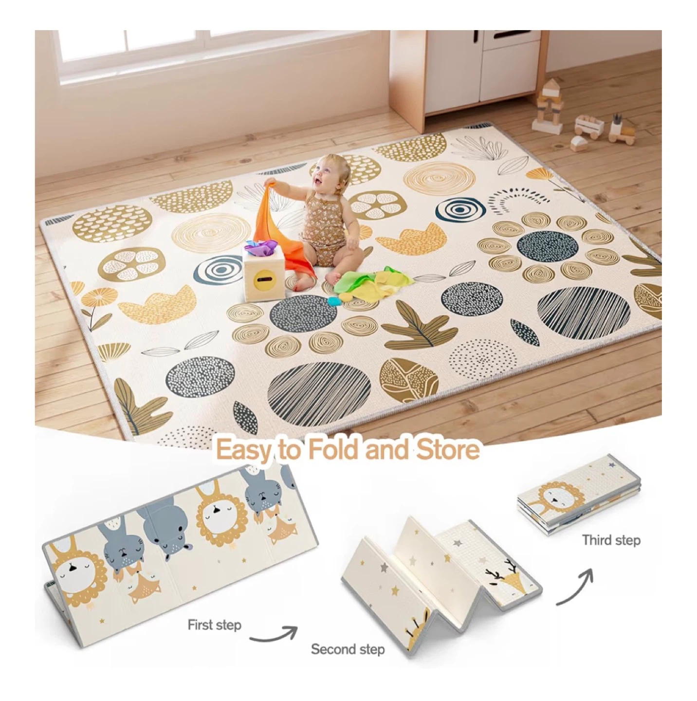 Play Mat - 71" x 59" - Under the Stars/Midnight Forest Themes - photo 5