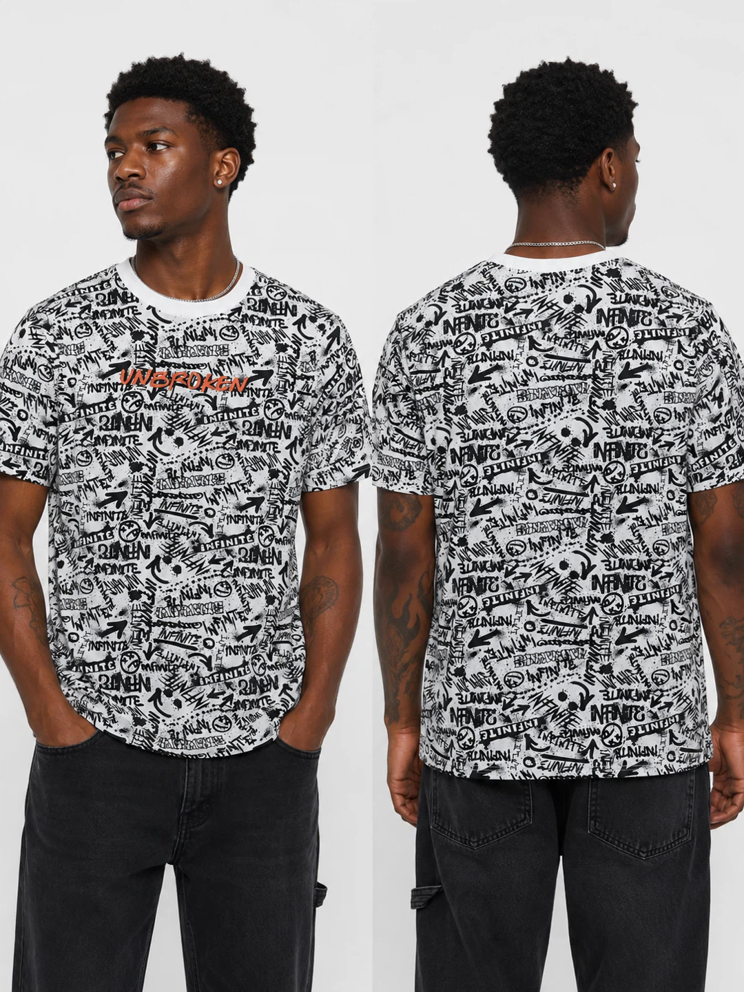 NWT • Urban Heritage Men's Graffiti Print T-Shirt - photo 3