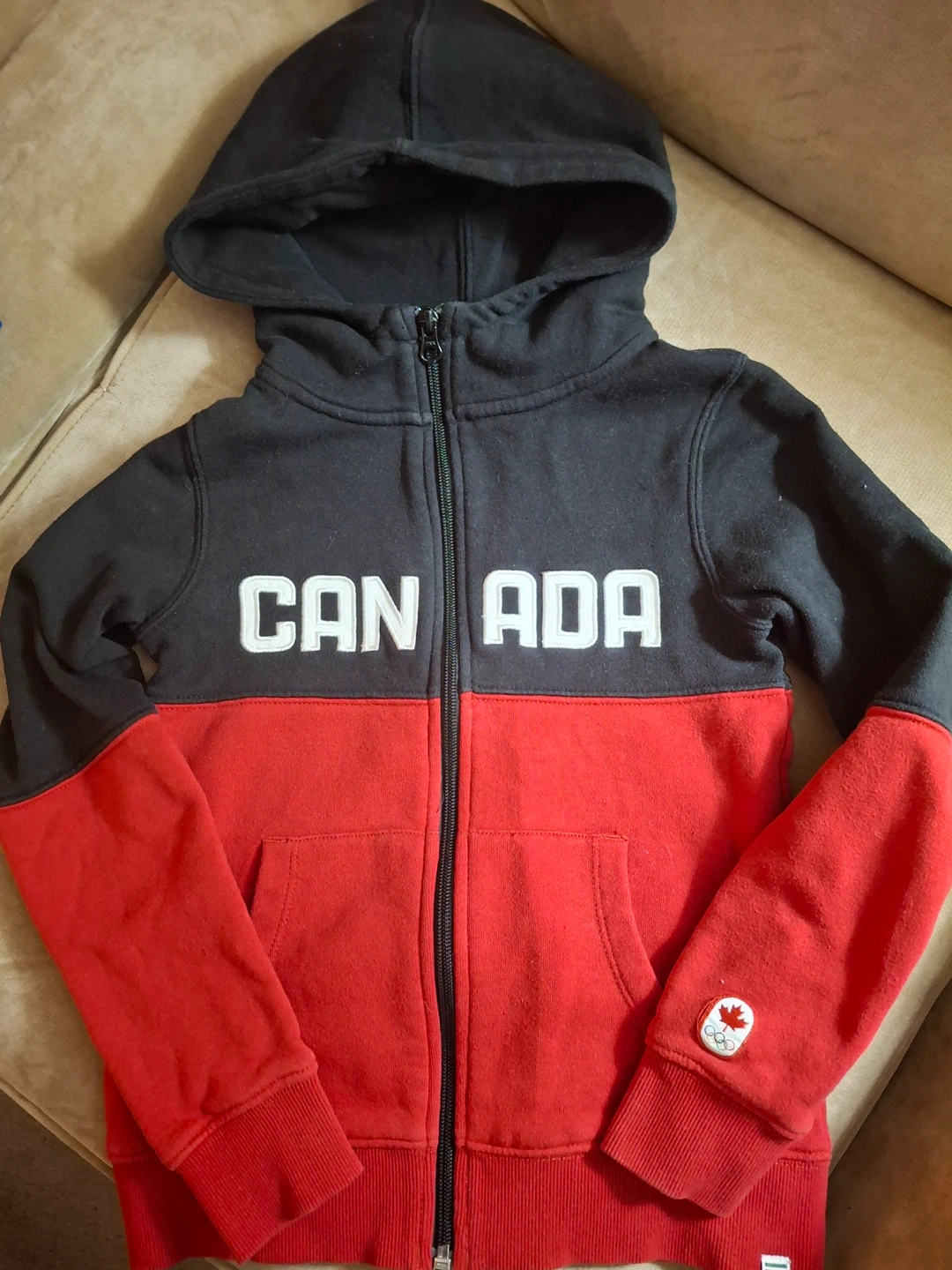 Kids Hudson's Bay Canada Olympic zip-up hoodie