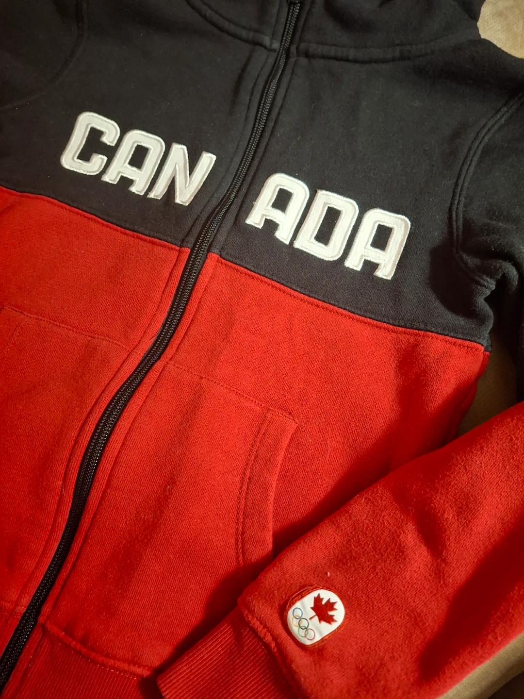 Kids Hudson's Bay Canada Olympic zip-up hoodie - photo 3