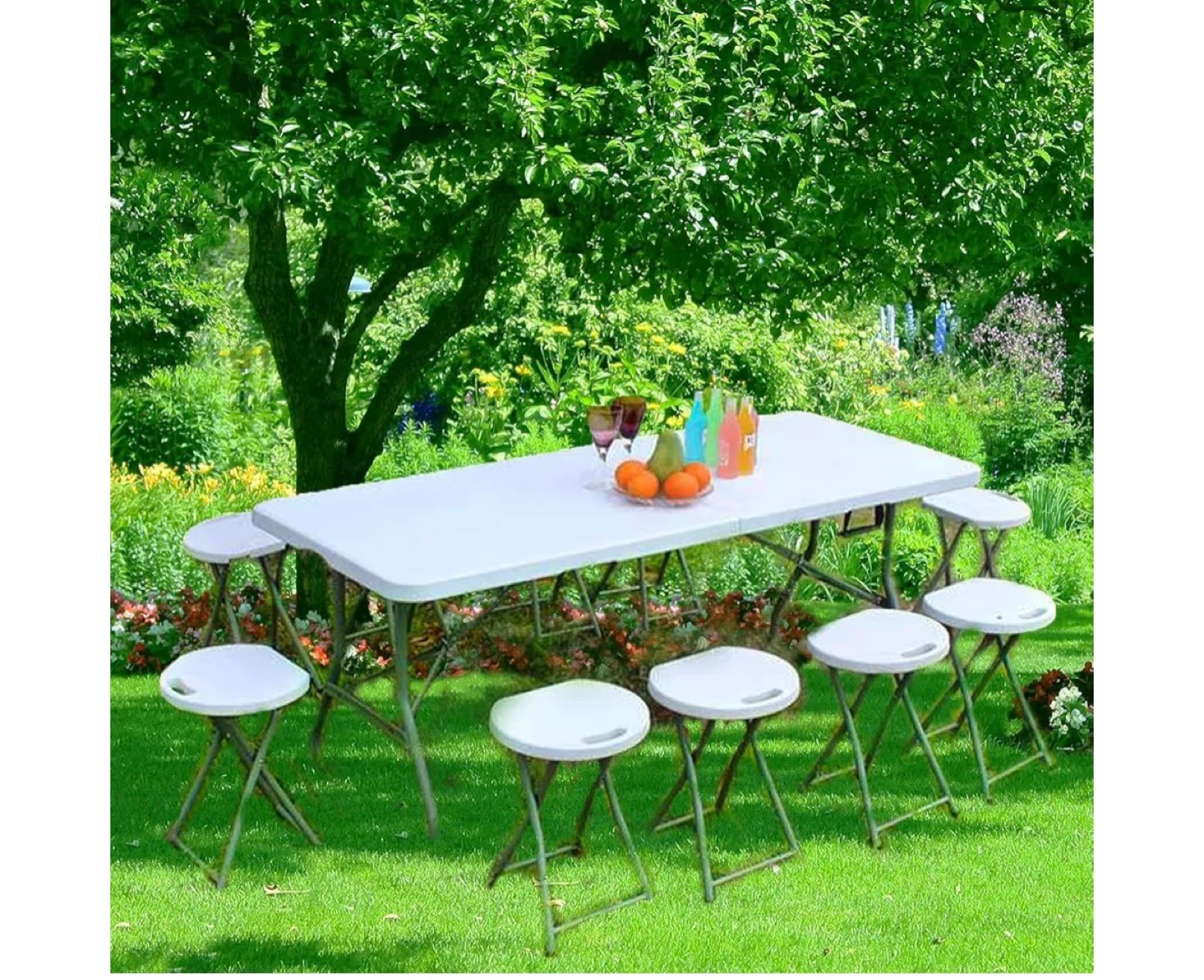 Folding Table - White, 6ft - photo 2