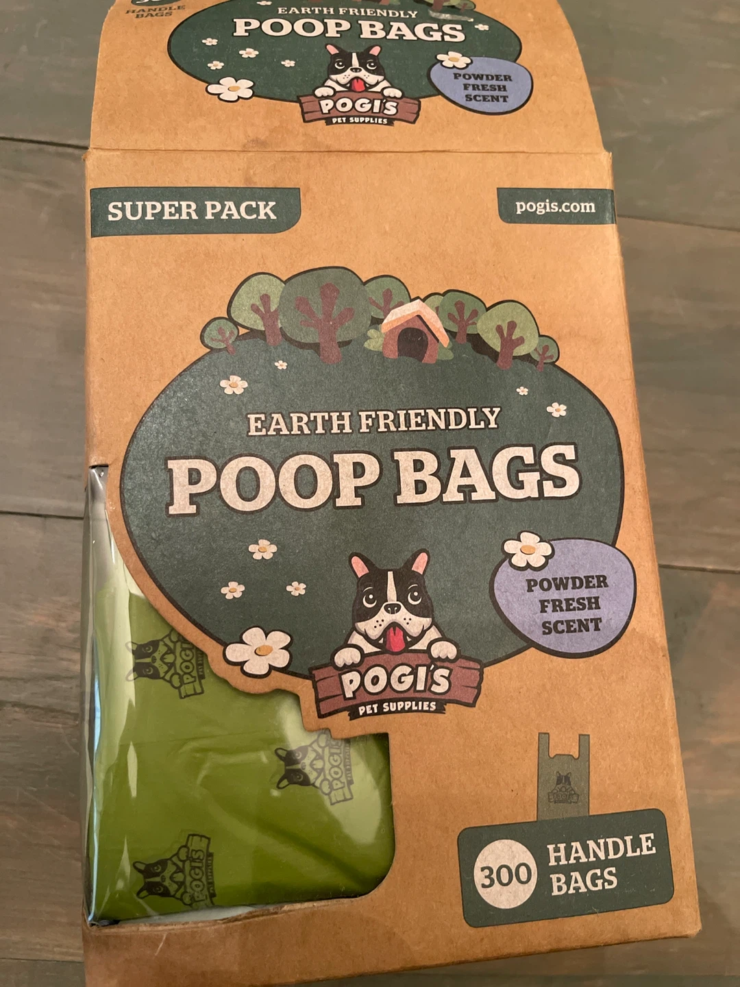 Pogi's Earth Friendly Poop Bags - almost 300 Handle Bags
