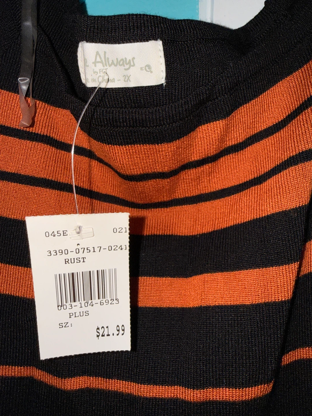 Always by FDS Striped Sweater Dress Size 2X - photo 2