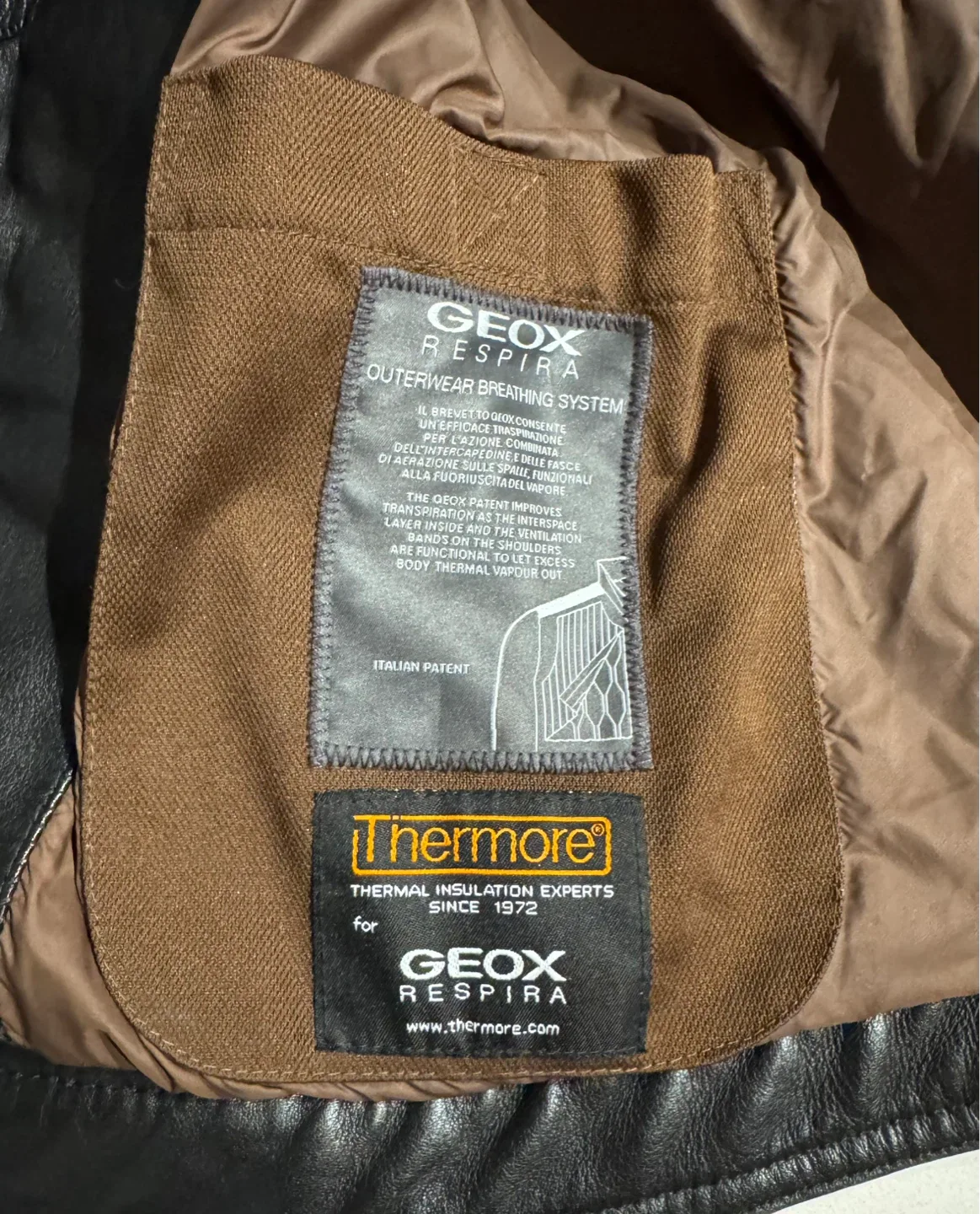 GEOX Respira Leather Jacket - photo 4