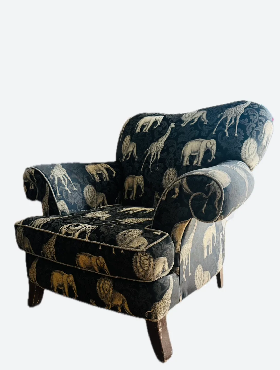 Fauteuil à motif animalier