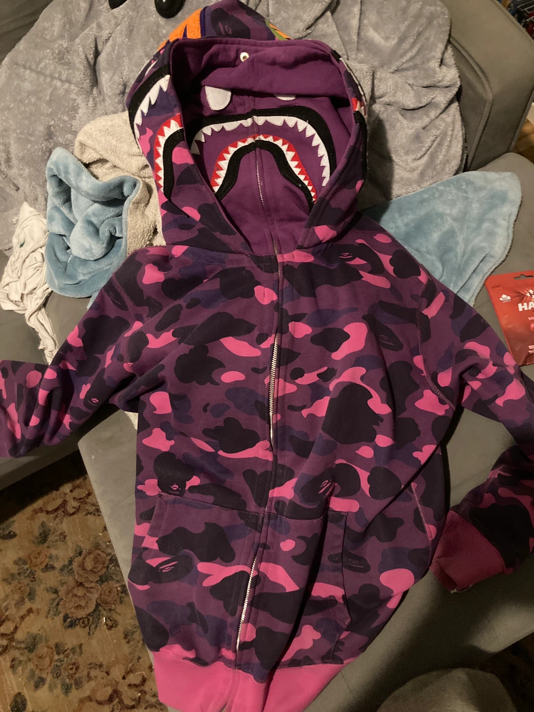 Bape hoodie purple