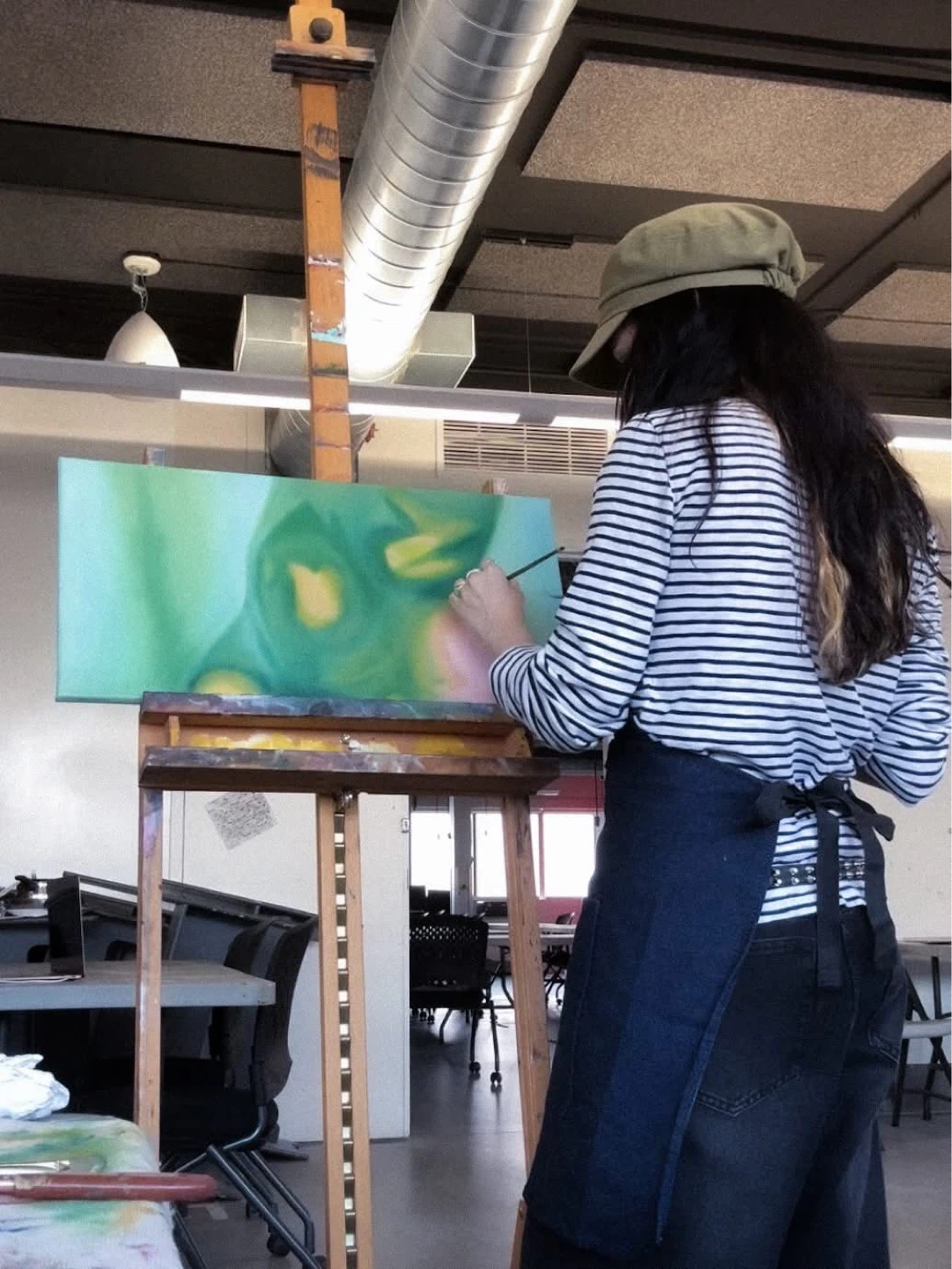Abstract Painting on Canvas - photo 2