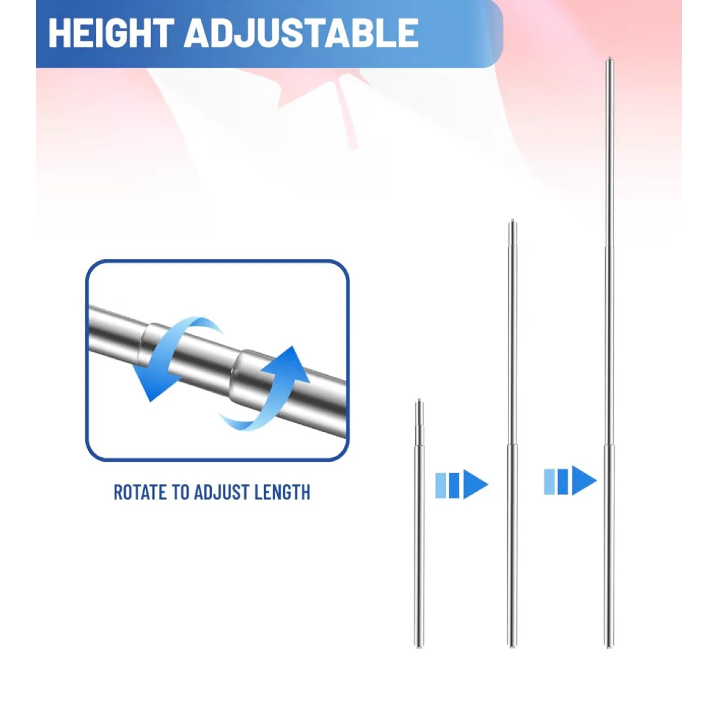 Adjustable Height Canadian Table Flag Set - photo 3