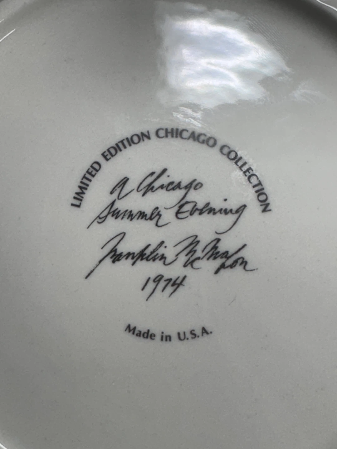 Franklin McMahon A Chicago Summer Evening 1974 Chicago  Plate - photo 4