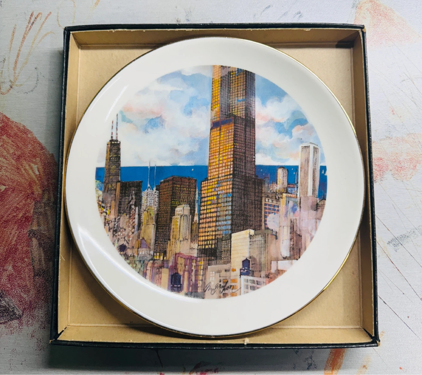Franklin McMahon A Chicago Summer Evening 1974 Chicago  Plate - photo 2