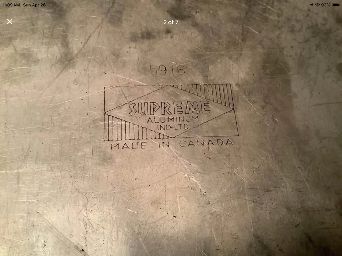Unique Vtg Supreme Aluminum Roasting Pan 🐞 - photo 2