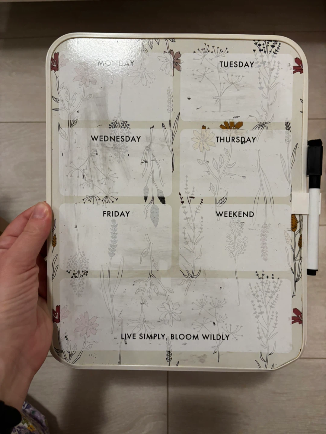 Free Weekly Planner Whiteboard