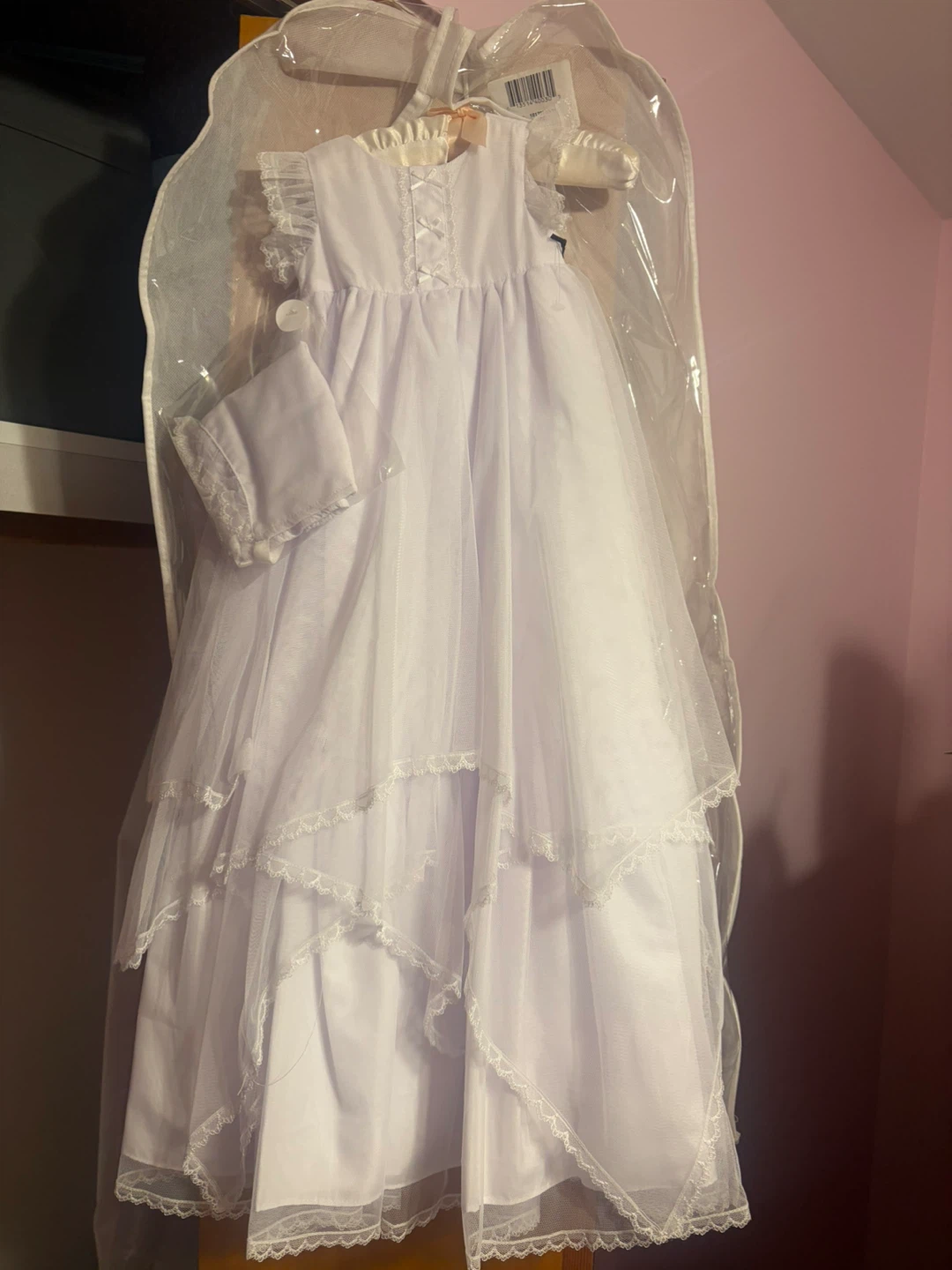 2 White Christening Gown 0/3M & 3/6 months - photo 2