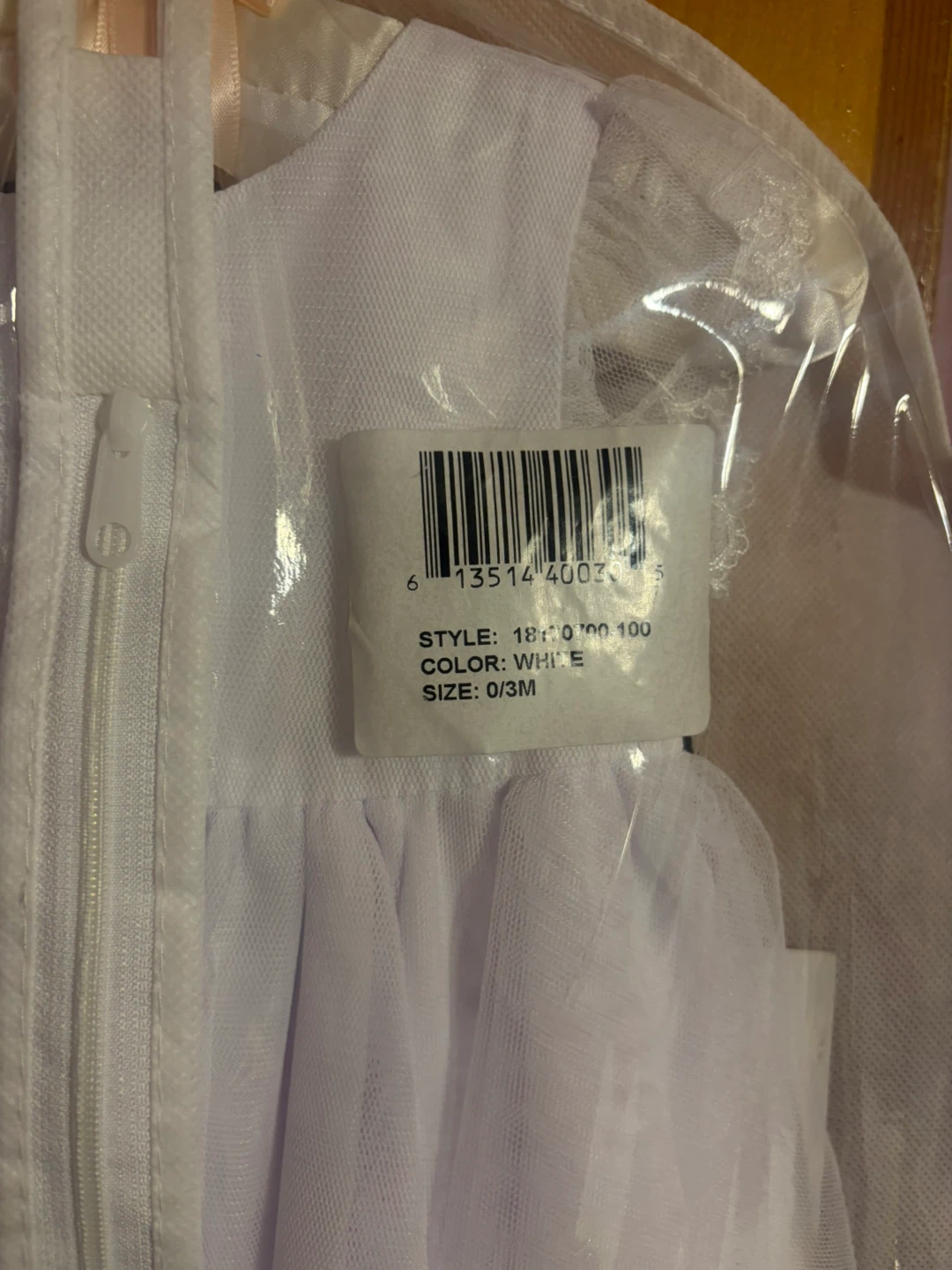 2 White Christening Gown 0/3M & 3/6 months - photo 4