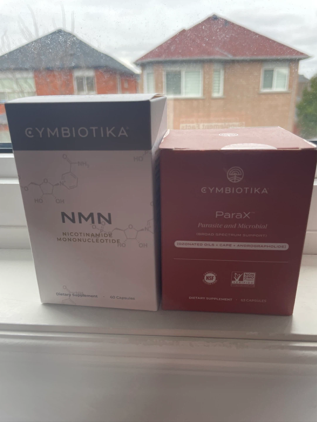 Cymbiotika NMN & ParaX Dietary Supplements - 60 & 63 Capsules