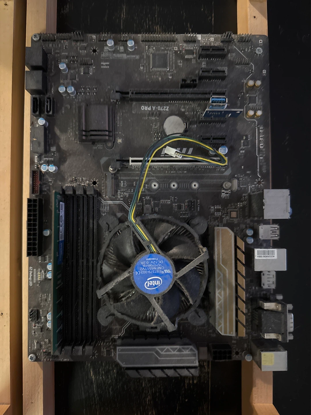 MSI Z270-A PRO Motherboard with Intel Fan