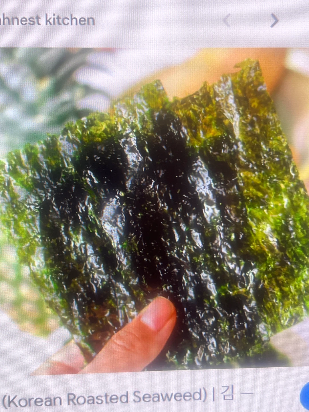 Seaweed one pack for free