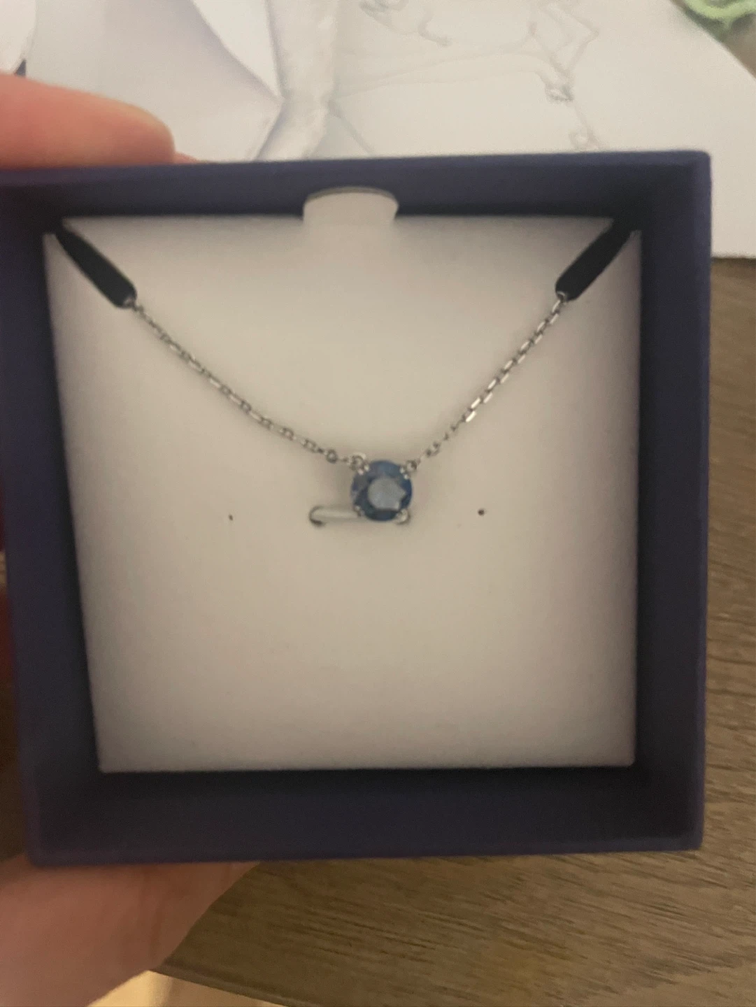 Swarovski Blue Crystal Necklace - photo 3