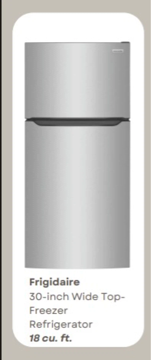 Frigidaire 30-inch Wide Top-Freezer Refrigerator
