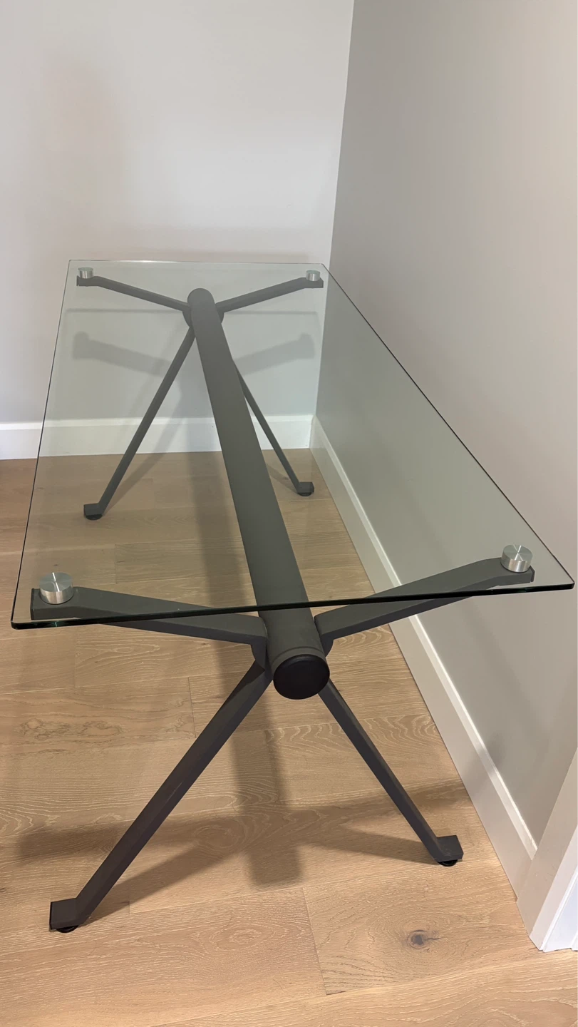 Glass desk