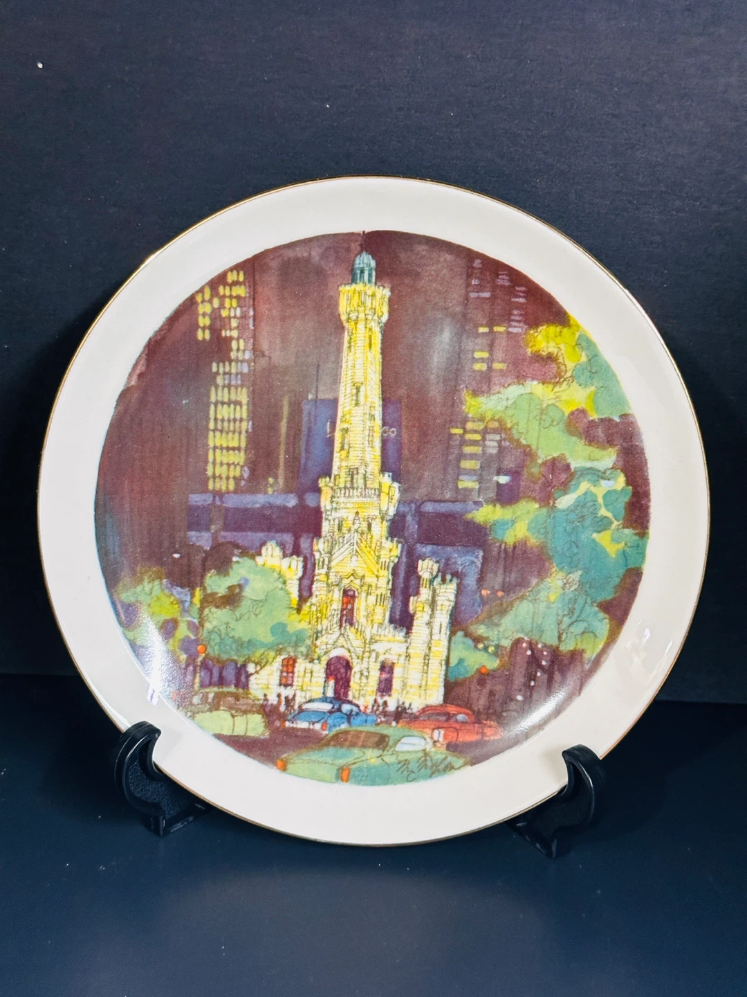 City Of Chicago Plate Water Tower 1972 Franklin McMahon