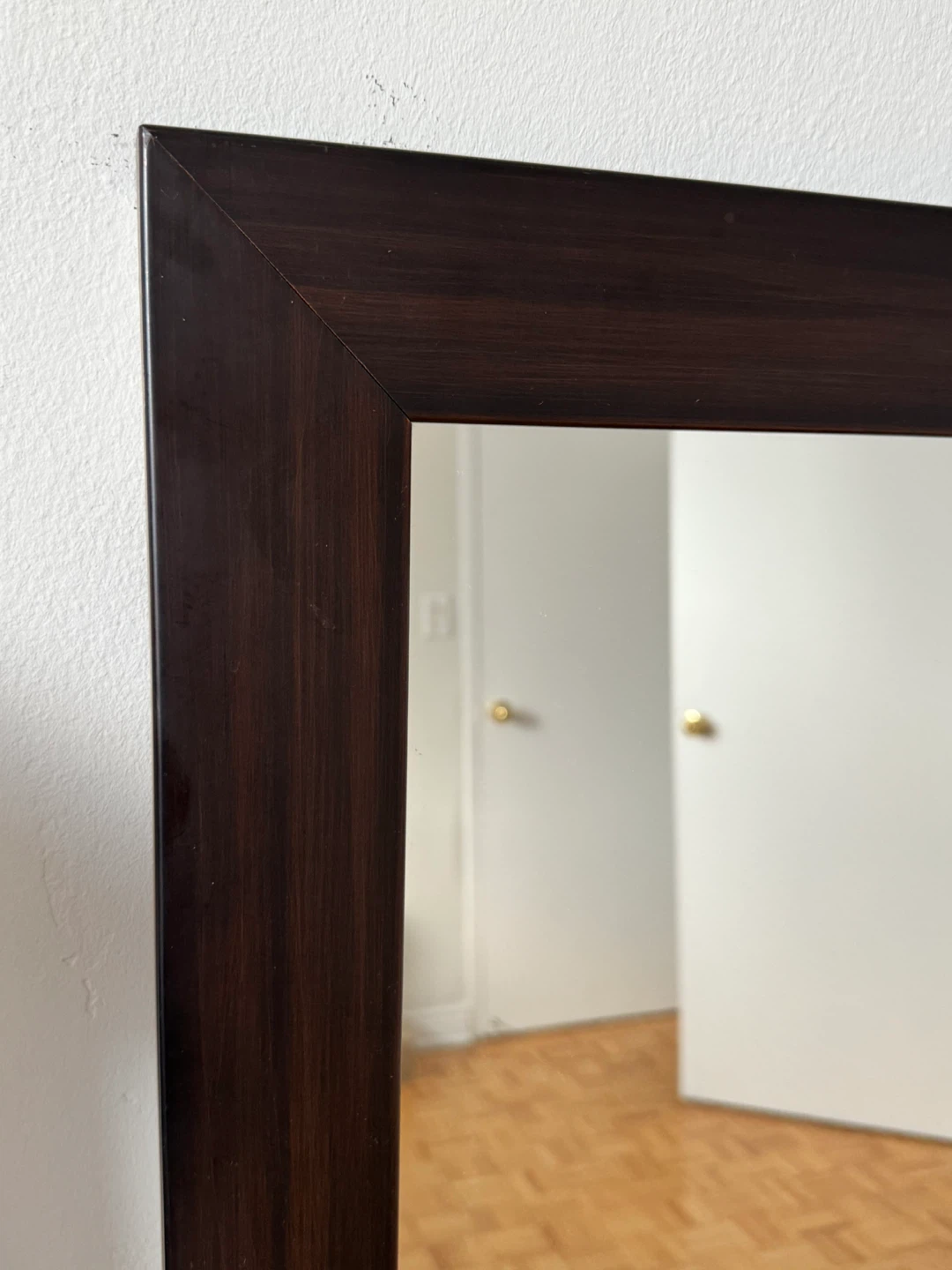 Large Floor Mirror - Dark Wood Frame - photo 2