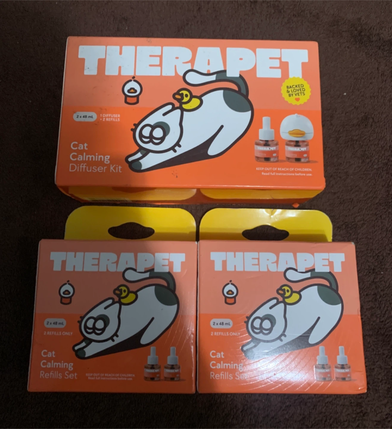 TheraPet Cat Calming Diffuser Kit Plus Set Of 2 Refills