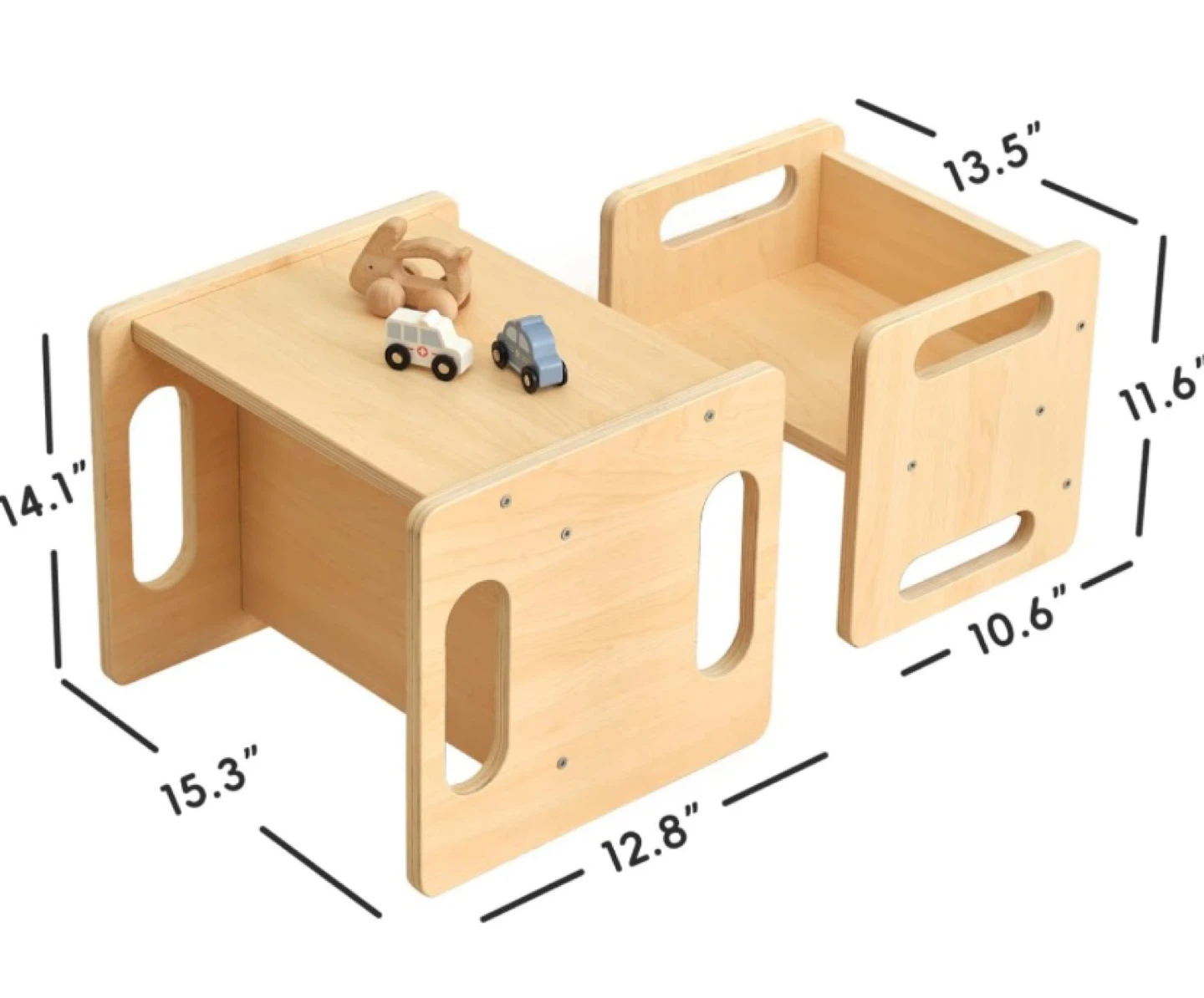 OOOK Wood Montessori Weaning Table and Chair Set - photo 3