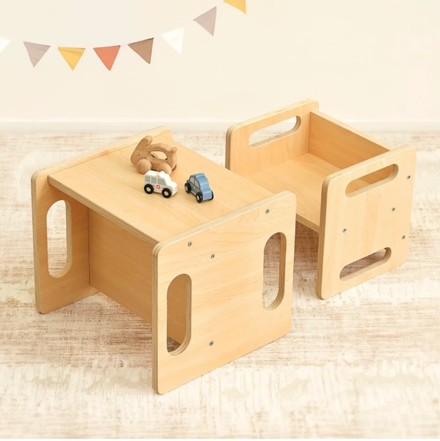OOOK Wood Montessori Weaning Table and Chair Set - photo 2