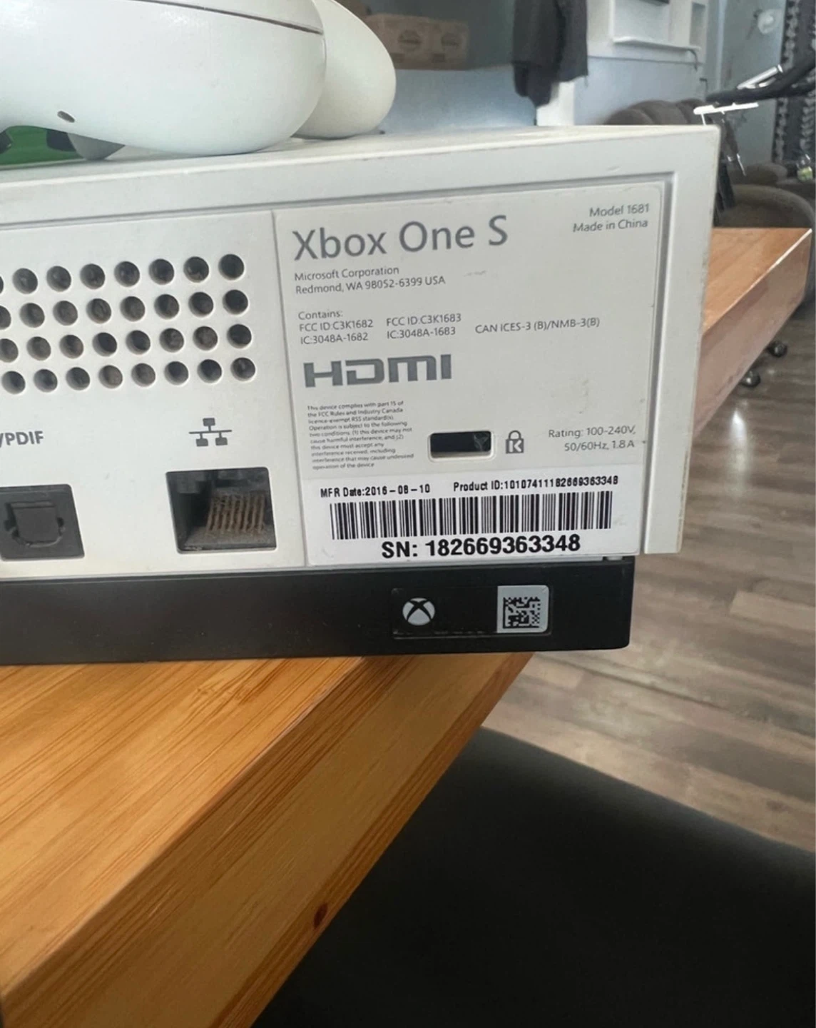Xbox One S Console with 7 Games & Controllers - photo 2