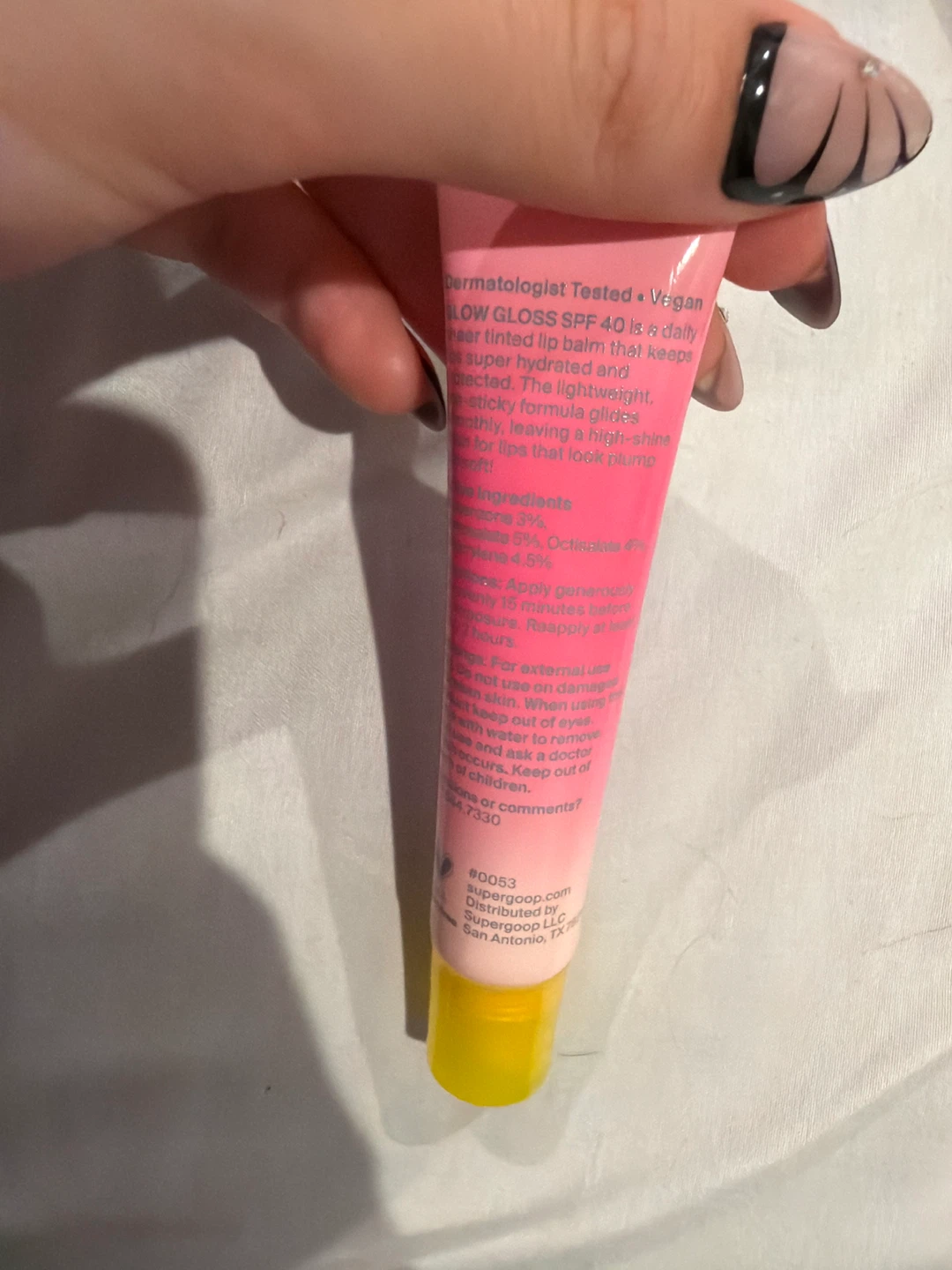 Supergoop! Glow Gloss SPF 40 Pink Peppermint Tinted Lip Balm - photo 2