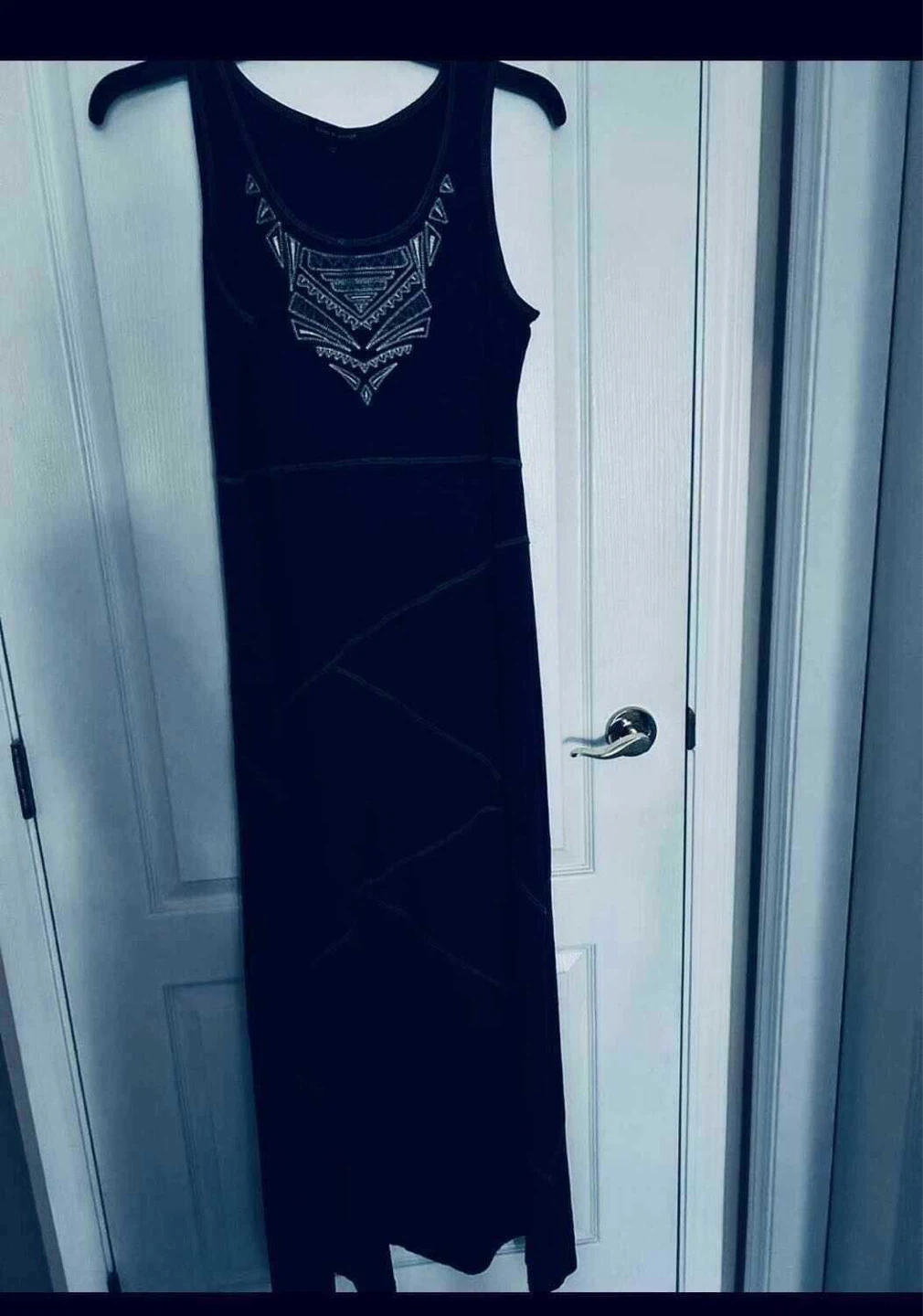 NEW NAVY cotton knit Maxi Dress with Top Stitching - photo 2