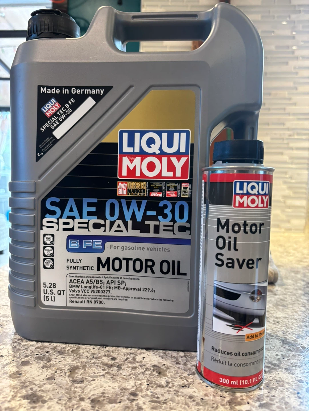 Liqui Moly Special Tec SAE 0W-30 Motor Oil 5L & Motor Oil Saver