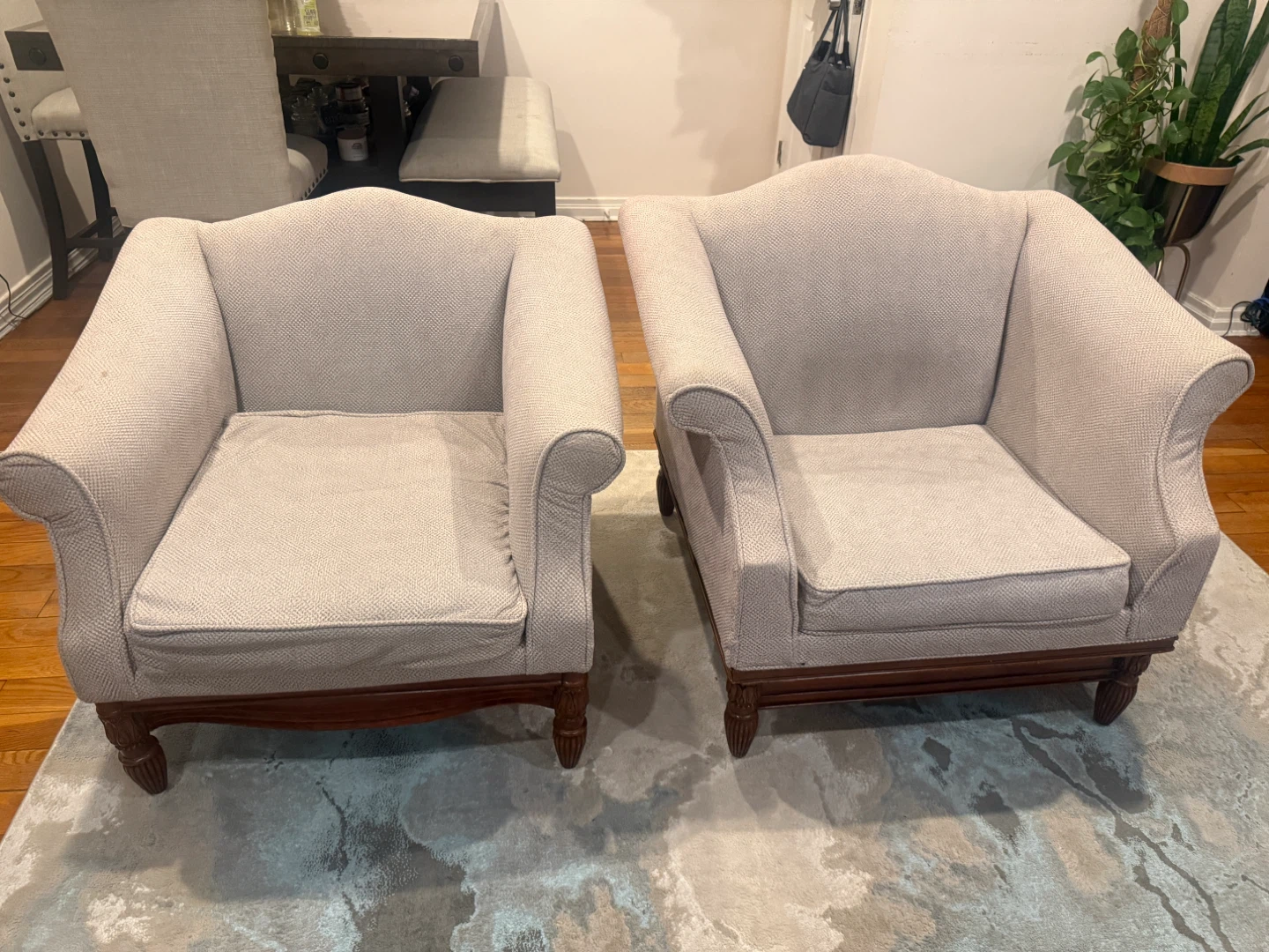 Light Beige Sofa and Armchair Set - photo 2