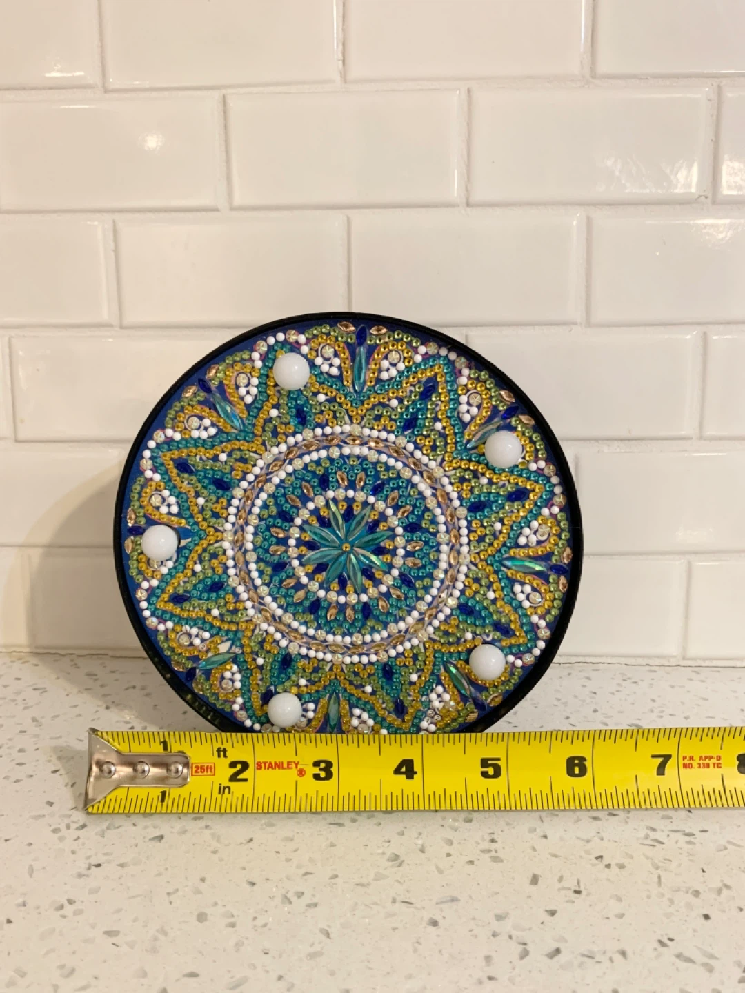 Handcrafted Mandala Beaded Decorative Light / Wall Art - photo 5
