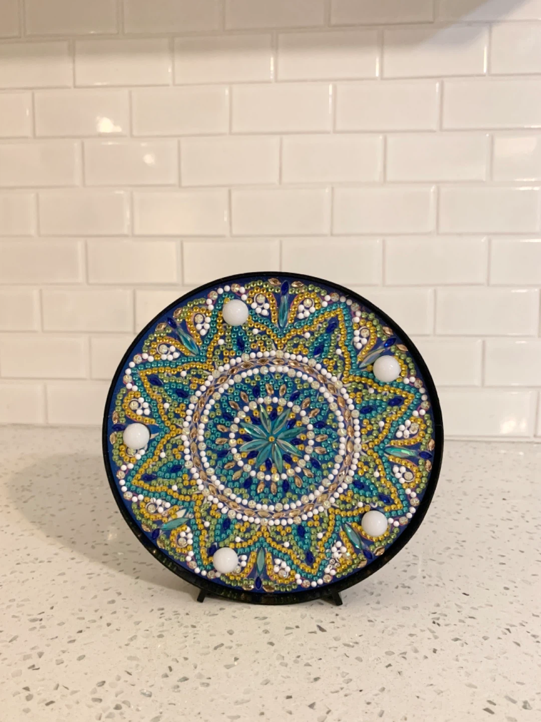 Handcrafted Mandala Beaded Decorative Light / Wall Art