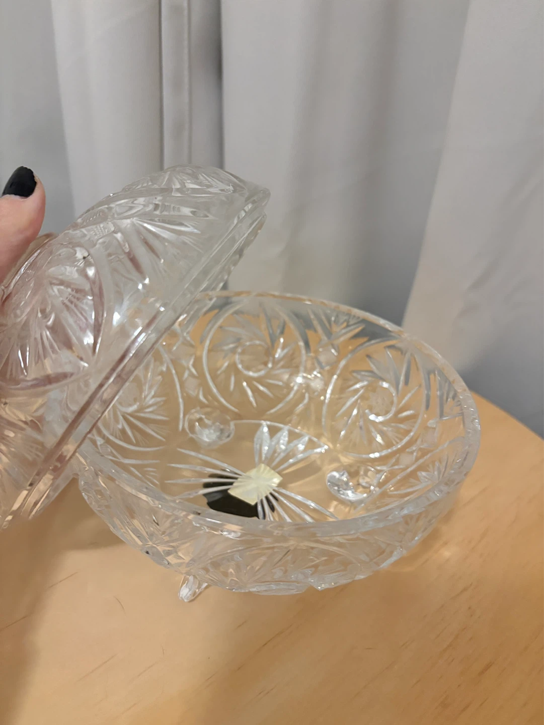 Crystal Footed Candy Dish - photo 3