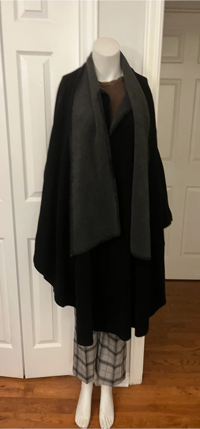 Black Poncho with Scarf - It's Your Adventure - photo 3