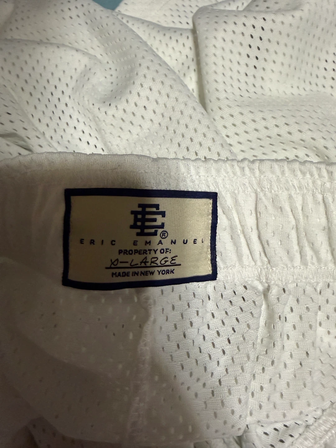 Eric Emanuel White Mesh Shorts XL - photo 3
