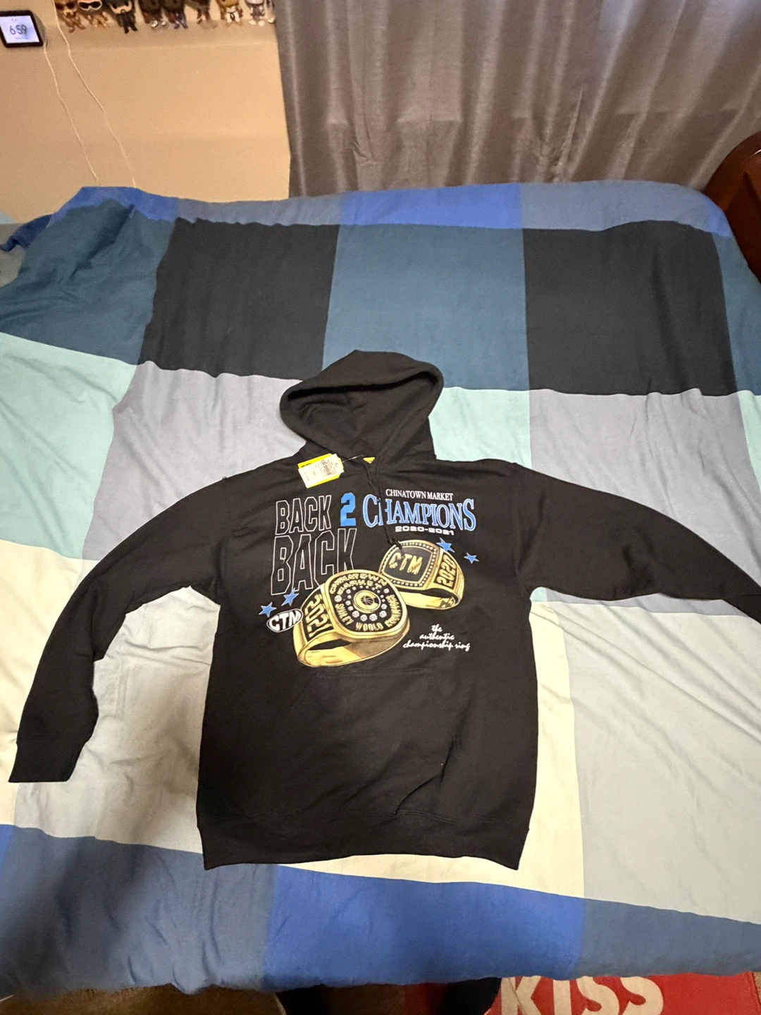 Chinatown Market Back 2 Back Champions Hoodie Black M