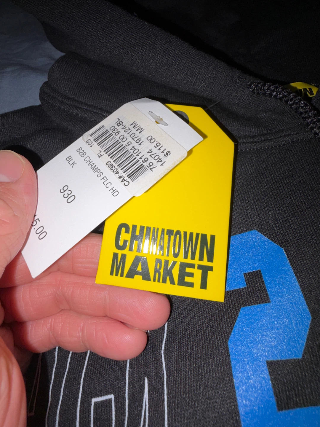Chinatown Market Back 2 Back Champions Hoodie Black M - photo 4