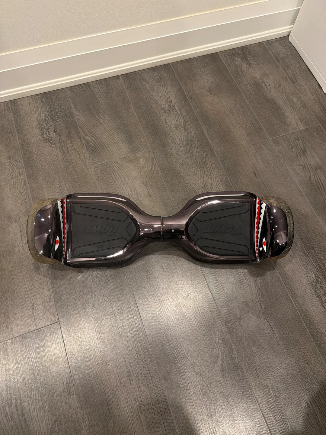 Hoverboard with Shark Graphics