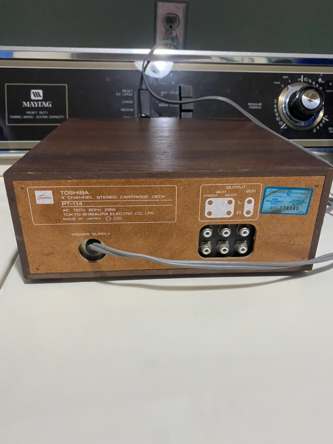 Toshiba 4 Channel Stereo Cartridge Deck PT-114 - photo 4
